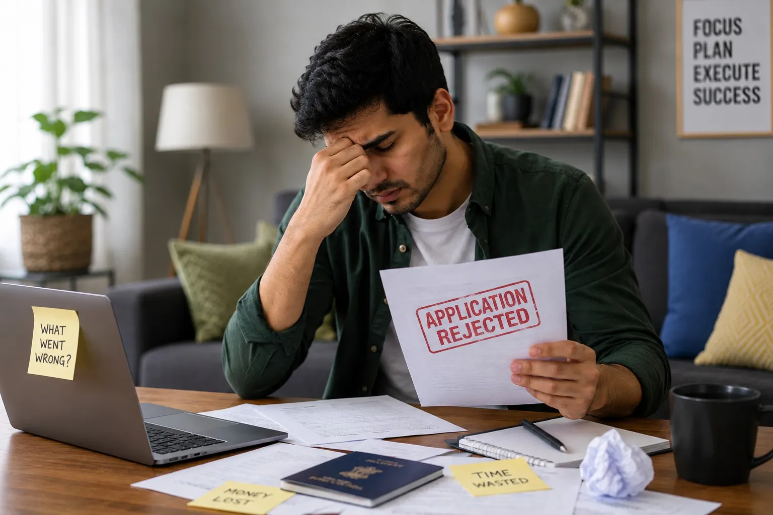 Visa rejection documents